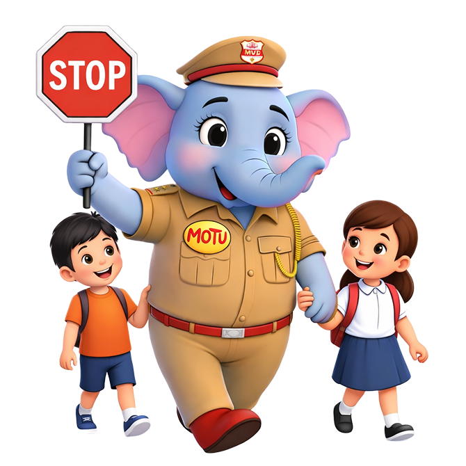 Road safety character